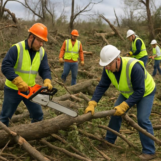 Viharkár elhárítás - kidőlt fák, letört ágak vészhelyzeti kezelése