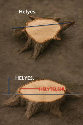 Tuskómarás mérési útmutató - a tuskó átmérőjének pontos meghatározása